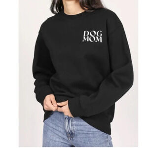 EUC BRUNETTE THE LABEL - The DOG MOM Classic Crew Sweatshirt Size L/XL